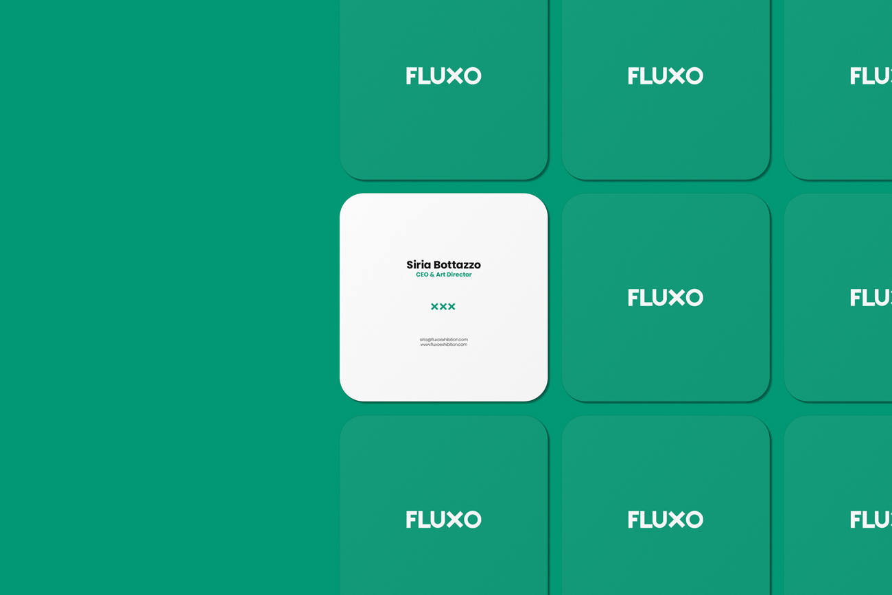 logo design brand identity fluxo exhibition eds communication